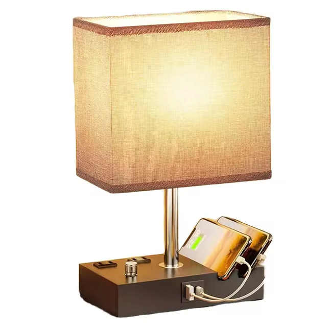 Dimmable Nightstand Bedroom Bedside Table Lamp