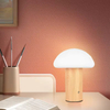 Wood Grain Mushroom Portable Table Lamp