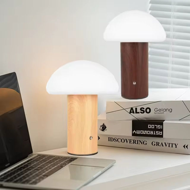 Home Decor Rechargeable Mushroom Desk Lamp 