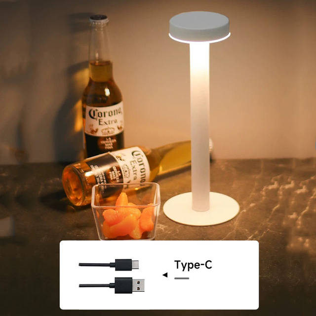 Simplicity Metal Cordless Rechargeable Battery Table Lamps K23CTL-7