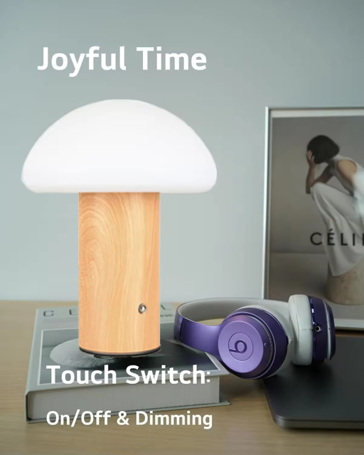 Outdoor Restaurant Cordless Led Mushroom Table Lamp k24mr01 