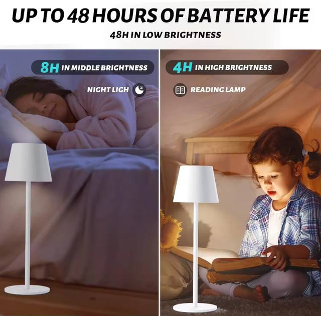 Waterproof USB Battery Power Cordless Table Lamp