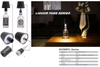 Modern LED Charging Iron Body Wine Bottle Lamp