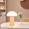 Wood Grain Mushroom Portable Table Lamp