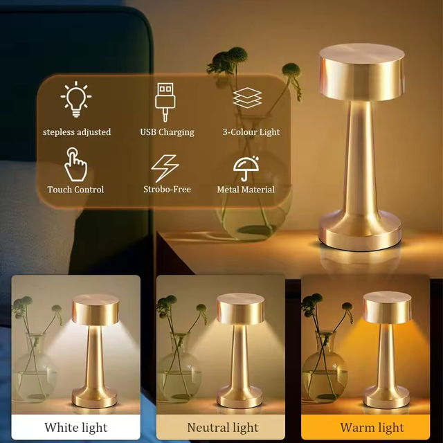 Restaurant Dimmable Portable Led Desk Lamp