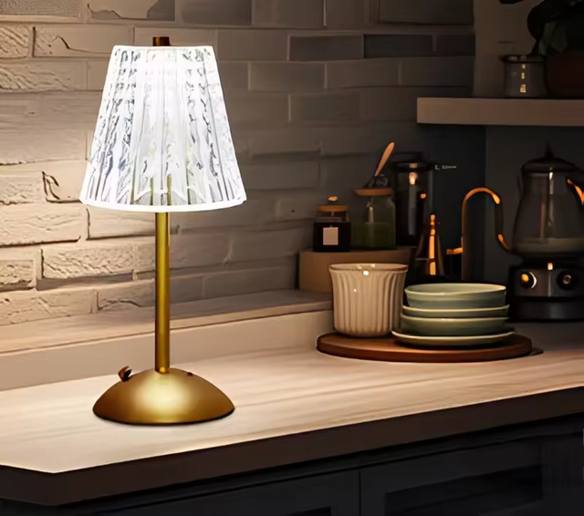 3 Color Crystal Night Light Desk Lamps