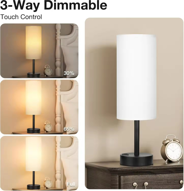 Modern Stylish White Variable Light Table Lamp 
