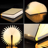 Creative Wooden Rechargeable Fabric Cover Book Lamp 