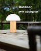 Outdoor Restaurant Cordless Led Mushroom Table Lamp k24mr01 