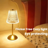 3 Color Crystal Night Light Desk Lamps
