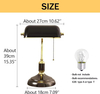 Green Banker Book Reading Brass Table Lamp 