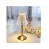 Crystal Champagne Gold Flower LED Desk Lamp