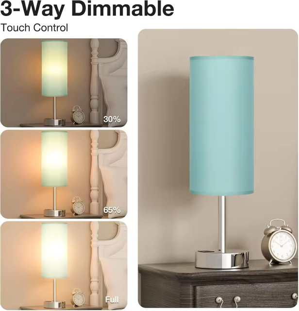 Fabric Shade Home Decorative Desk Lamp 