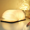 Creative Wooden Rechargeable Fabric Cover Book Lamp 