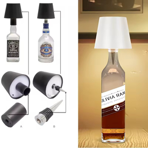 LED Rechargeable Wine Bottle Table Lamp for Restaurant Bar