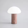 Wood Grain Mushroom Portable Table Lamp
