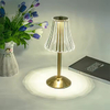 Crystal Champagne Gold Flower LED Desk Lamp