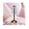 Vintage 3 Colors Stepless Crystal Flower Lamp