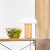 Wood Grain Mushroom Portable Table Lamp