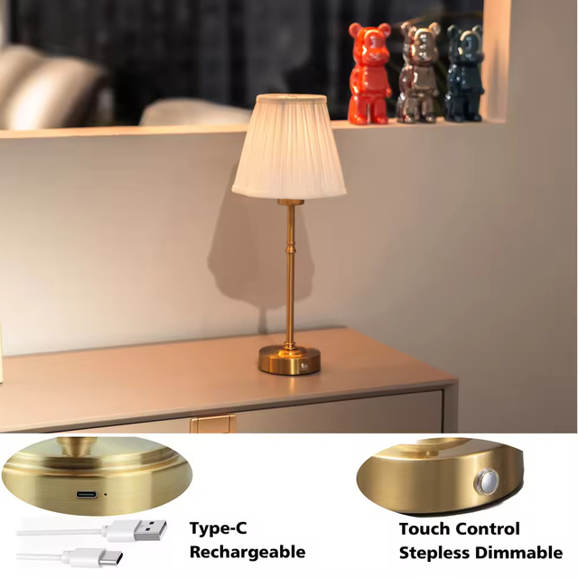 Dimmable Decorative Fabric Desk Lamp K24ACTL7-3