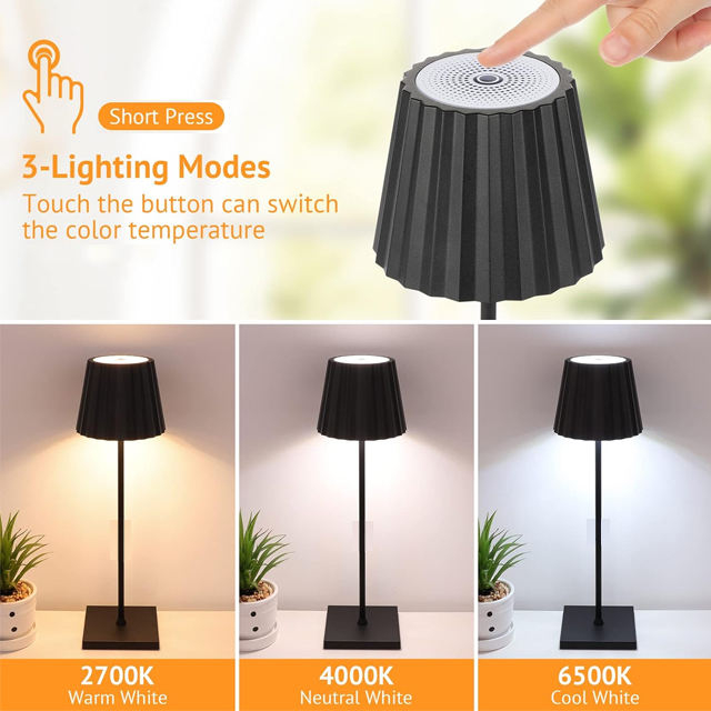 Battery Operated LED Desk Lamp Minimalist Table Lamp K23RGTL-9