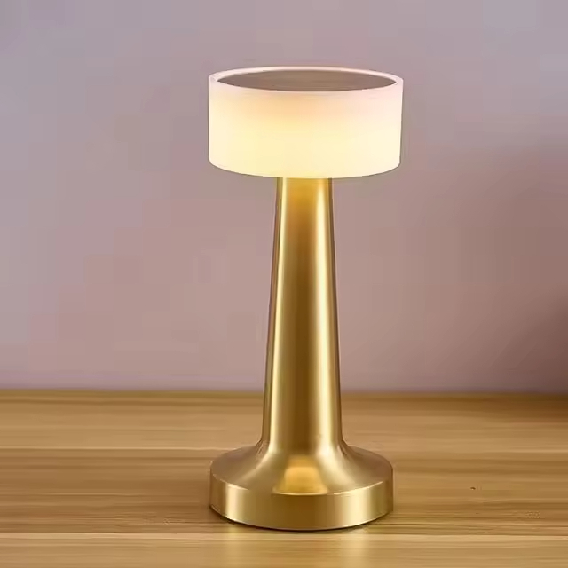 Mini Gold 3 Brightness Levels Restaurant Touch Table Lamp