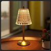 New Creative LED Crystal Retro Desk Lamp 