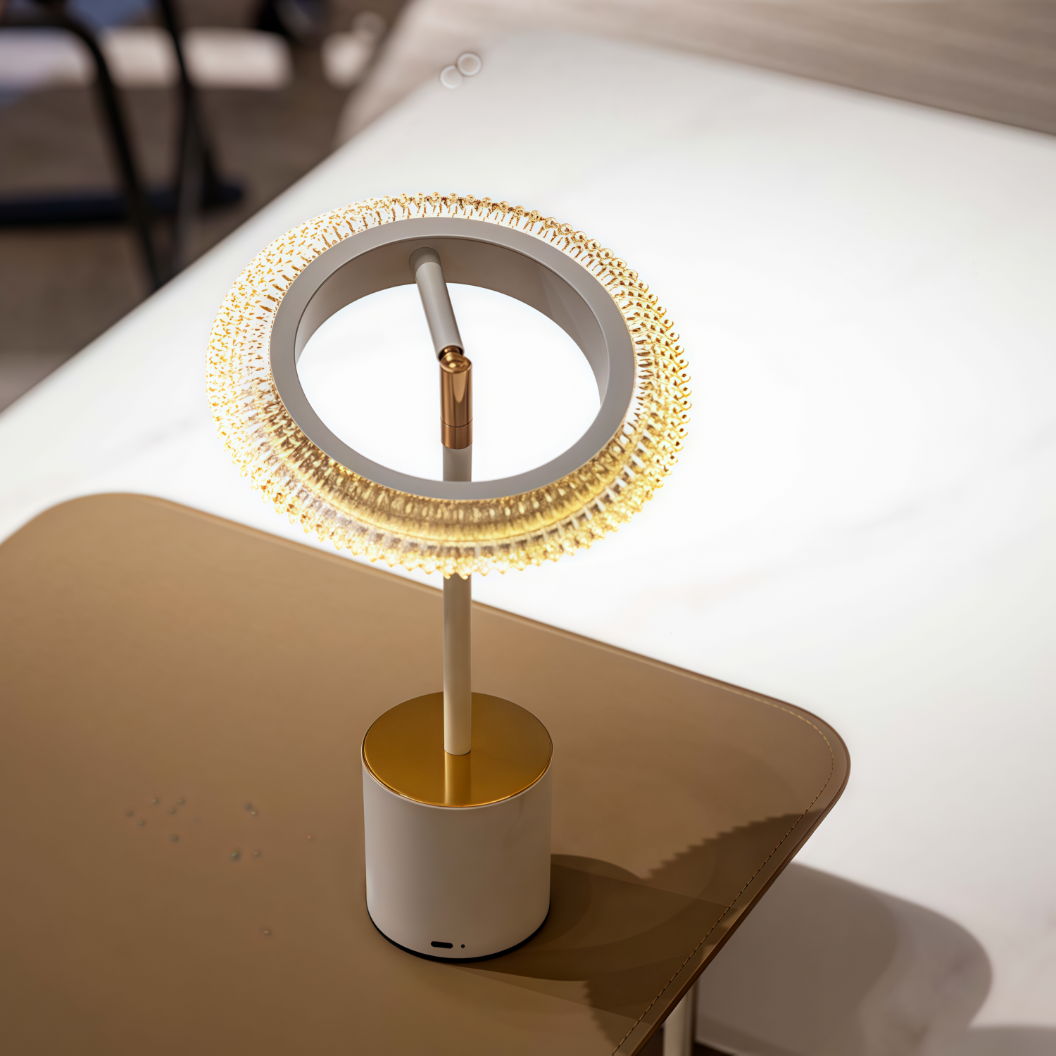 Luxury crystal desk lamp