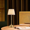 Fabric Shade Stepless Portable Rechargeable Table Lamp