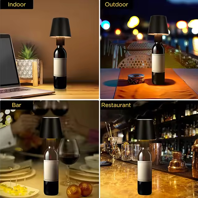 IP54 Wireless Touch Dimmable Bottle Lamp