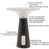 LED Decoration Lighting Dimmable Solar Cordless Table Lamp