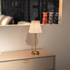 Fabric Shade Stepless Dimmable Cordless Table Lamp