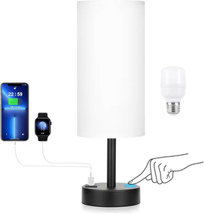 Modern Stylish White Variable Light Table Lamp 