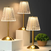 Crystal Lamp Touch Control Portable Cordless Rechargeable Table Lamp