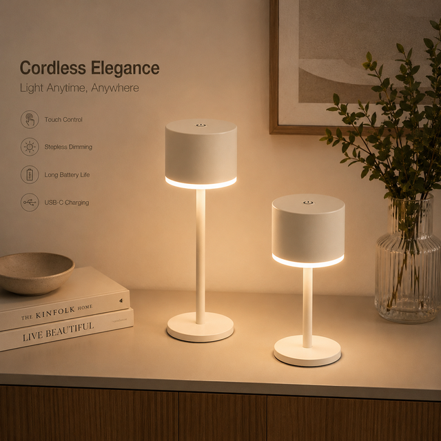 2 in 1 Simple Style LED Battery Decoration Table Lamp