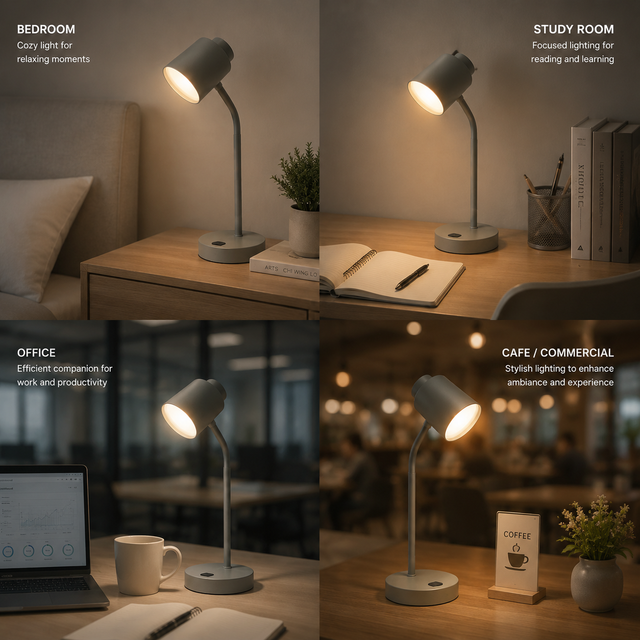 Multi Color Energy Saving Rechargeable Battery Table Lamp