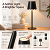 LED Touch Rechargeable Scalloped Cordless Table Lamp