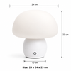 Minimalist Cordless Mushroom Table Lamp