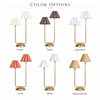 Dual Shade Natural Brass Table Lamp