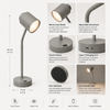 Multi Color Energy Saving Rechargeable Battery Table Lamp