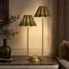 Dual Shade Natural Brass Table Lamp