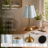 Decorative Cordless Floral Bedside Table Lamp