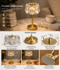 Restaurant Rechargeable Crystal Table Lamp