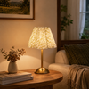 Floral Fabric Shade Cordless LED Table Lamp