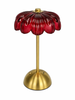 Red Cordless LED Table Lamp for Restaurants