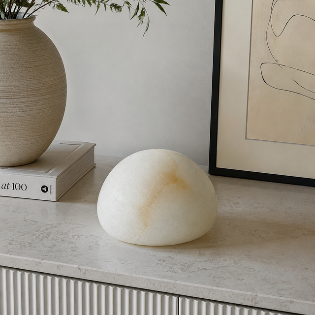 Portable Natural Stone Rechargeable Table Lamp